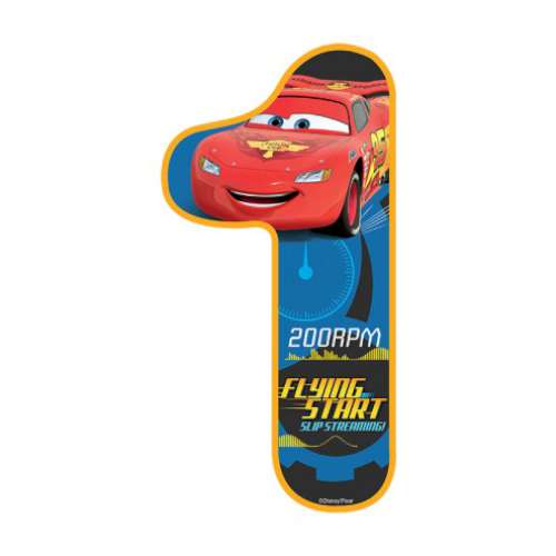 Lightning Mcqueen Number 1 Edible Icing Image - Click Image to Close